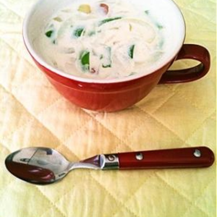 マグカップひとつでできる レンジで簡単ミルクスープ レシピ 作り方 By 鳥モモ029 楽天レシピ